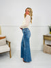 Push Your Buttons Tummy Control Wide Leg Jeans