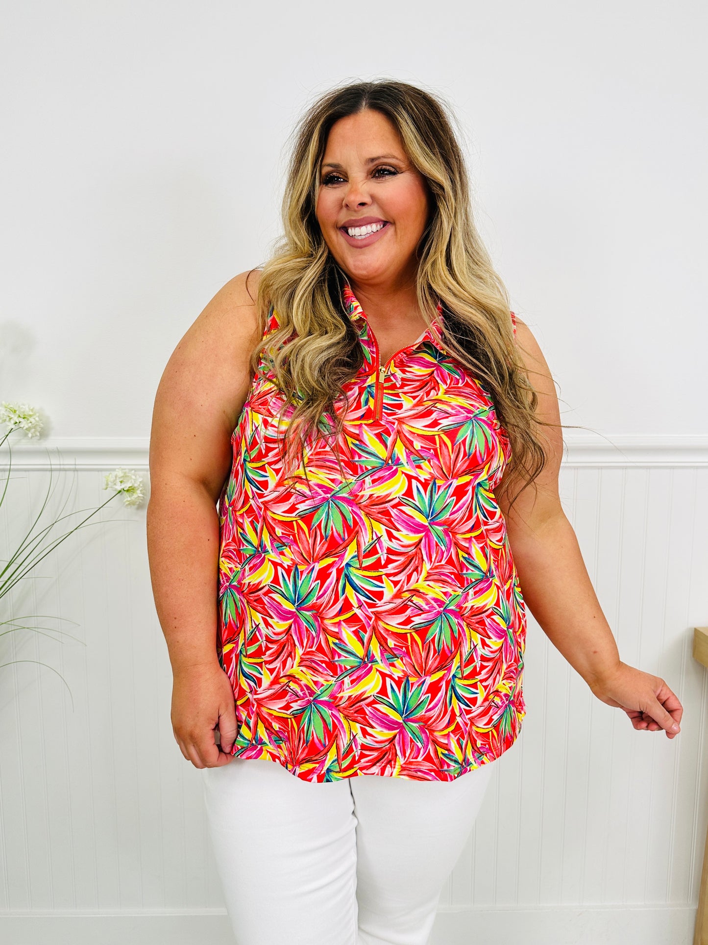 Heatwave Haven Tank Top in Miami Print