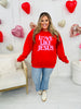 Love Like Jesus Puff Graphic Crewneck Sweatshirt