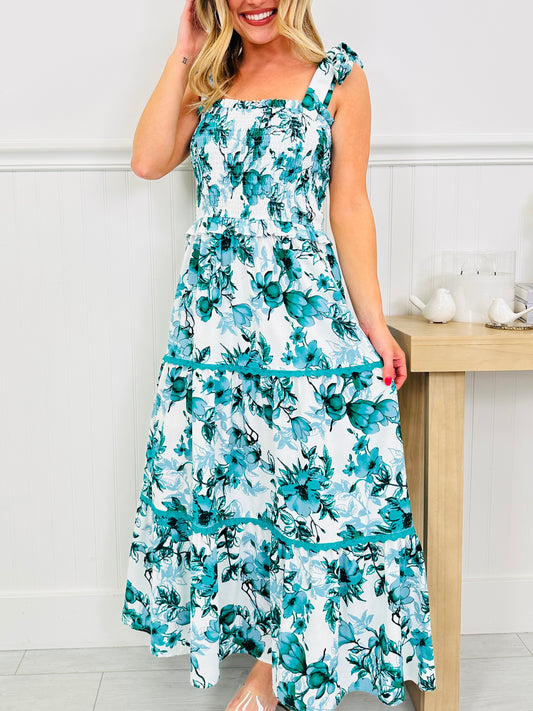 Forever in Florals Maxi Dress in Palm Beach Print