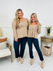 Perfectly Precious Top in Taupe Floral Print