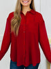 City Lights Button Down In Burgundy