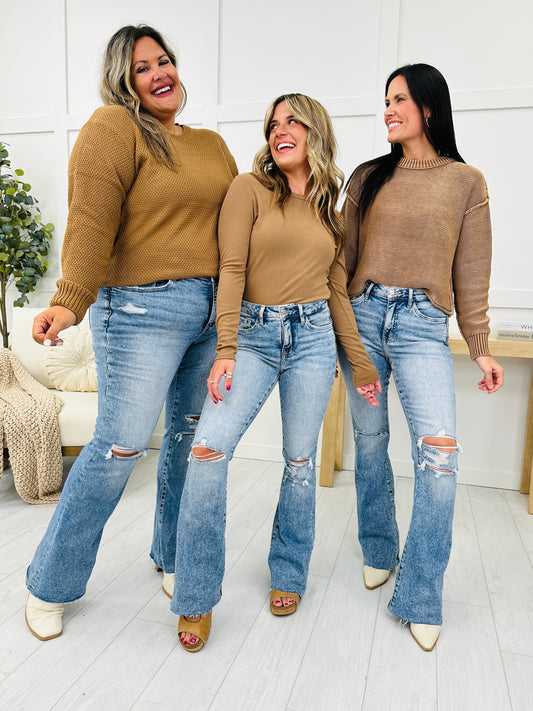 MOCO Exclusive Flare Up Tummy Control Jeans in Reg/Curvy