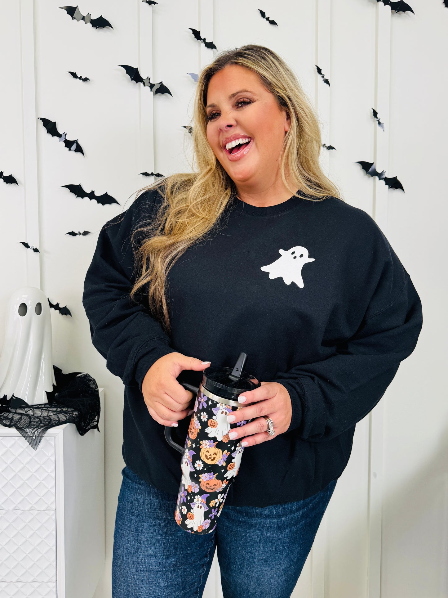 Stay Spooky Graphic Crewneck Sweatshirt