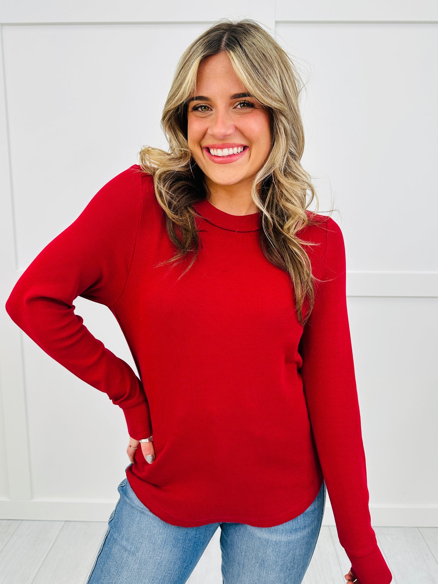 MOCO Exclusive Everyday Essential Long Sleeve Top- Multiple Colors!