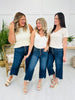 Judy Blue On The Fly Cropped Wide Leg Jeans