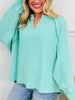 Spring Simplicity Garment Dyed Top in Three Colors