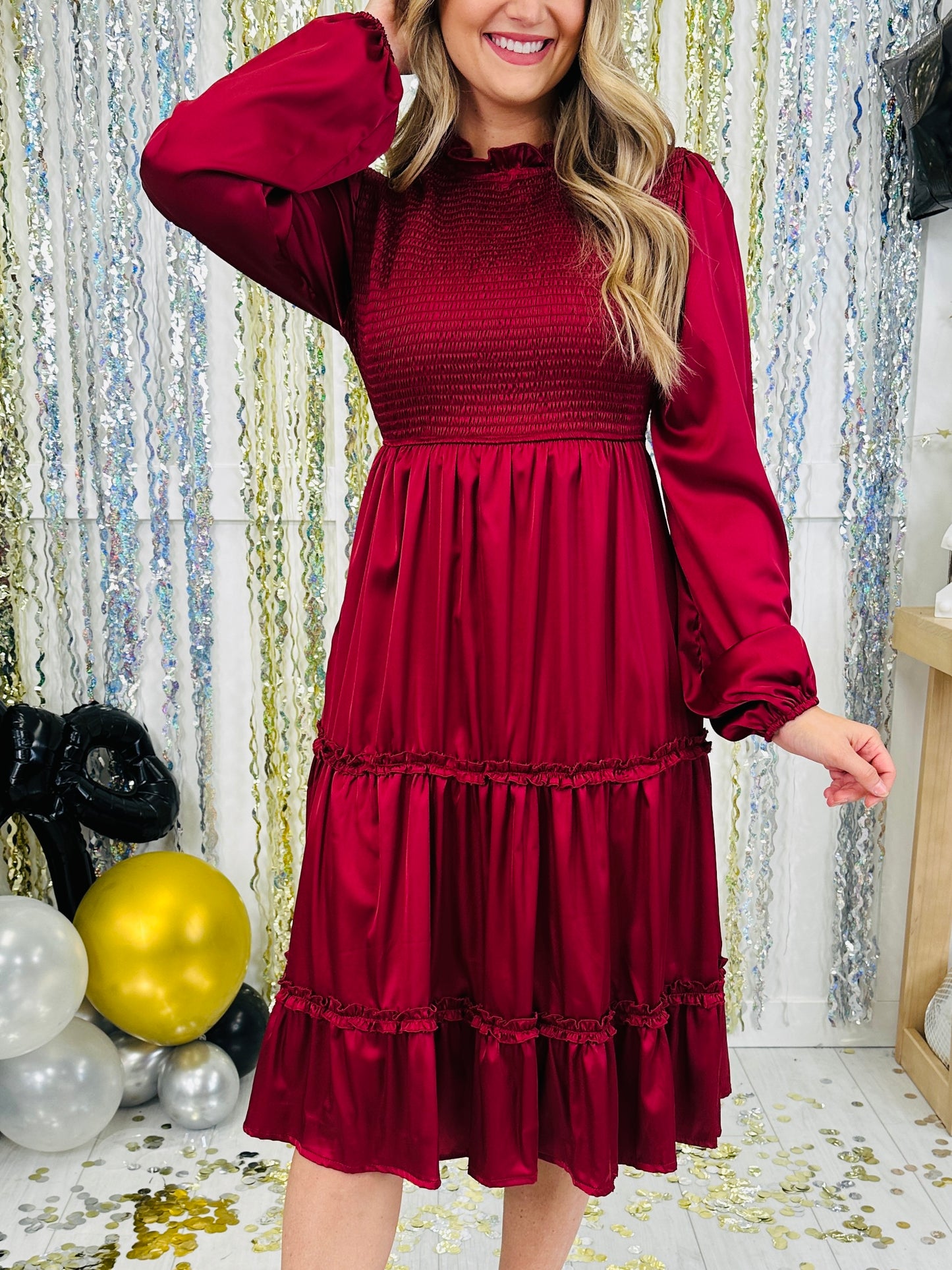 Holiday At Midnight Dress- Multiple Colors!