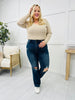 Judy Blue Tearin' Up My Heart Ripped Knee Dad Jeans in Reg/Curvy