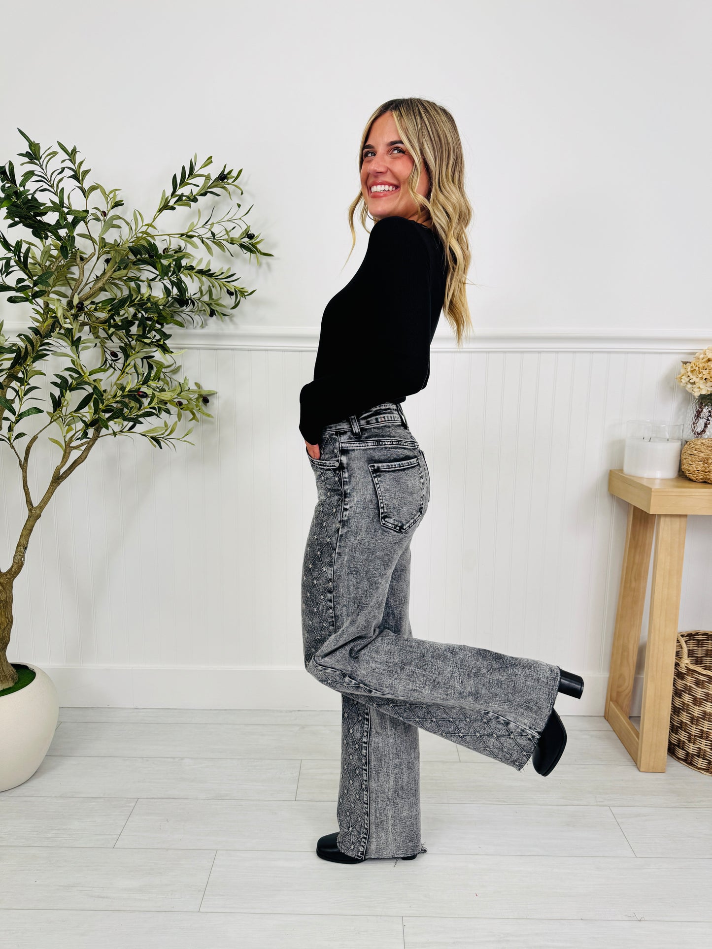 A Little Extra Tummy Control Straight Jeans