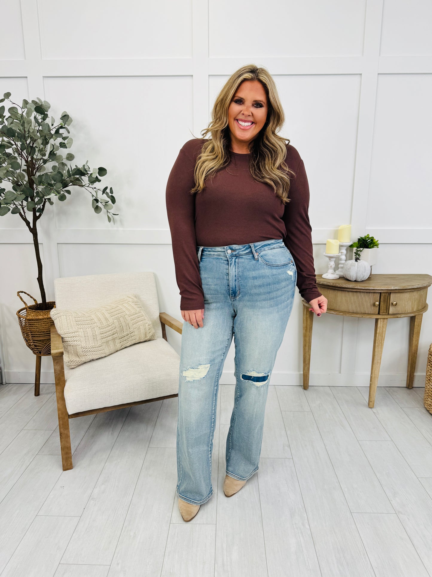 Judy Blue Easy Living Straight Leg Jeans