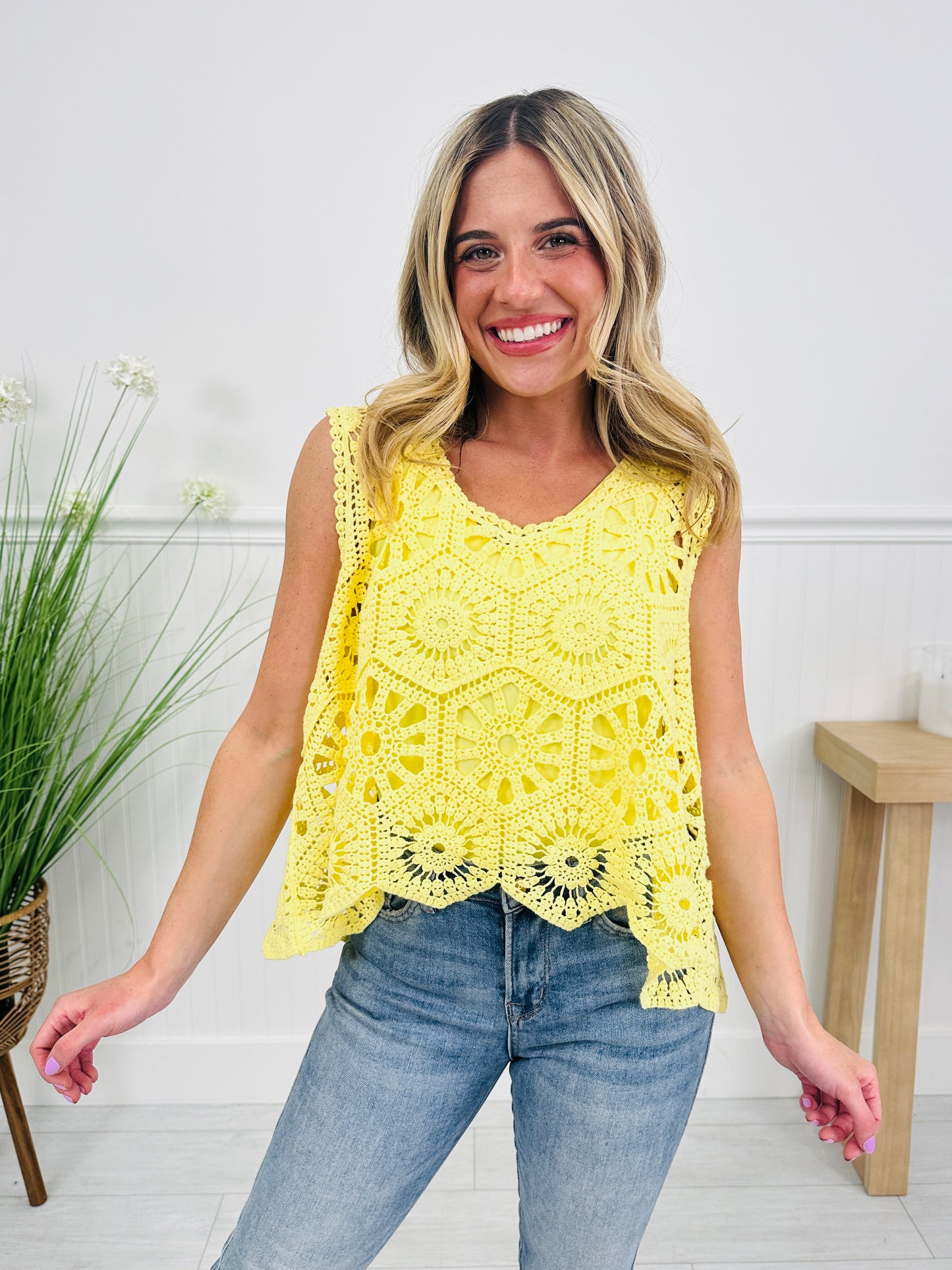 Crochet All Day Top In Multiple Colors