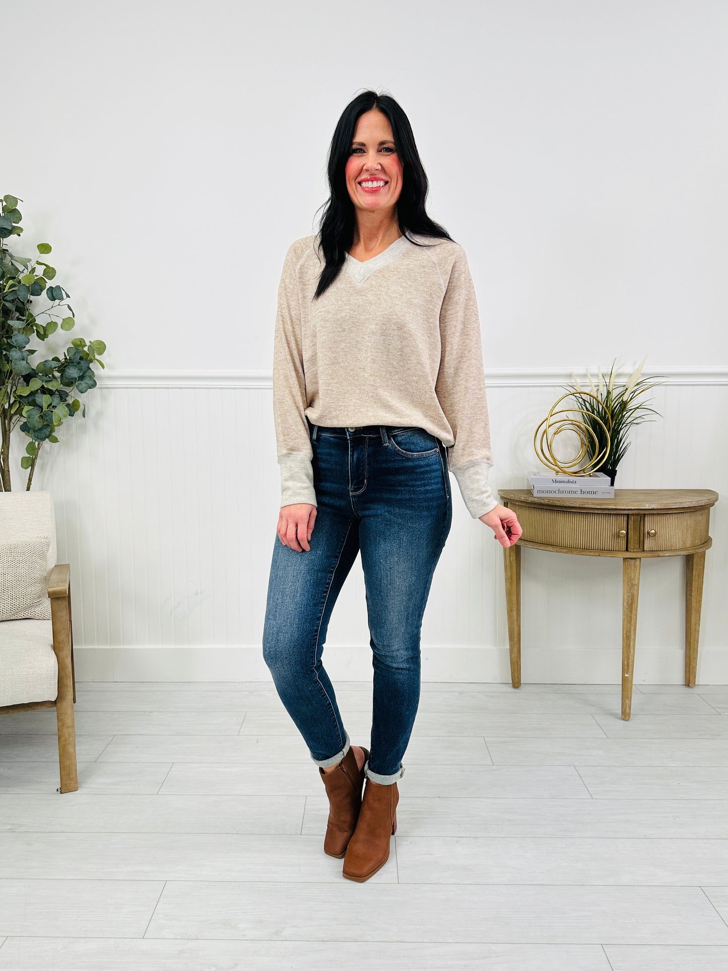 Judy Blue Confidently Cozy Thermal Skinny Jeans in Reg/Curvy