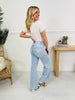 Bow Bliss Wide Leg Jeans with Tummy Control