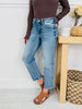 Judy Blue Endless Style Tummy Control Ankle Straight Jeans In Regular And Petite