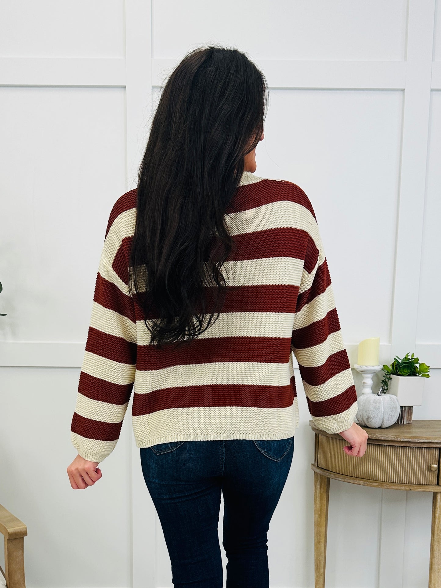 Sunday By The Sea Sweater In Rust