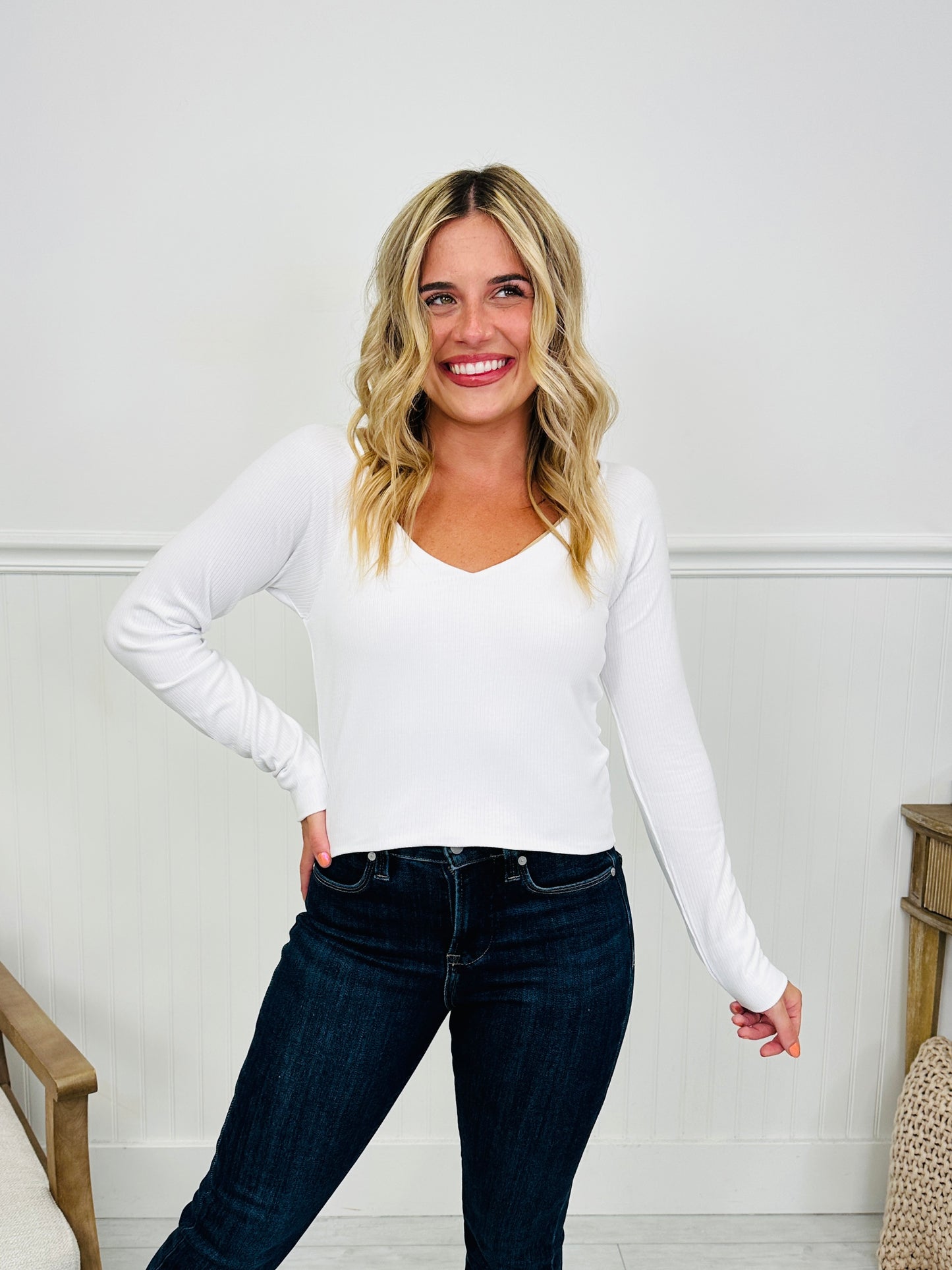 MOCO Exclusive Simple And Sweet Long Sleeve Top- Multiple Colors!
