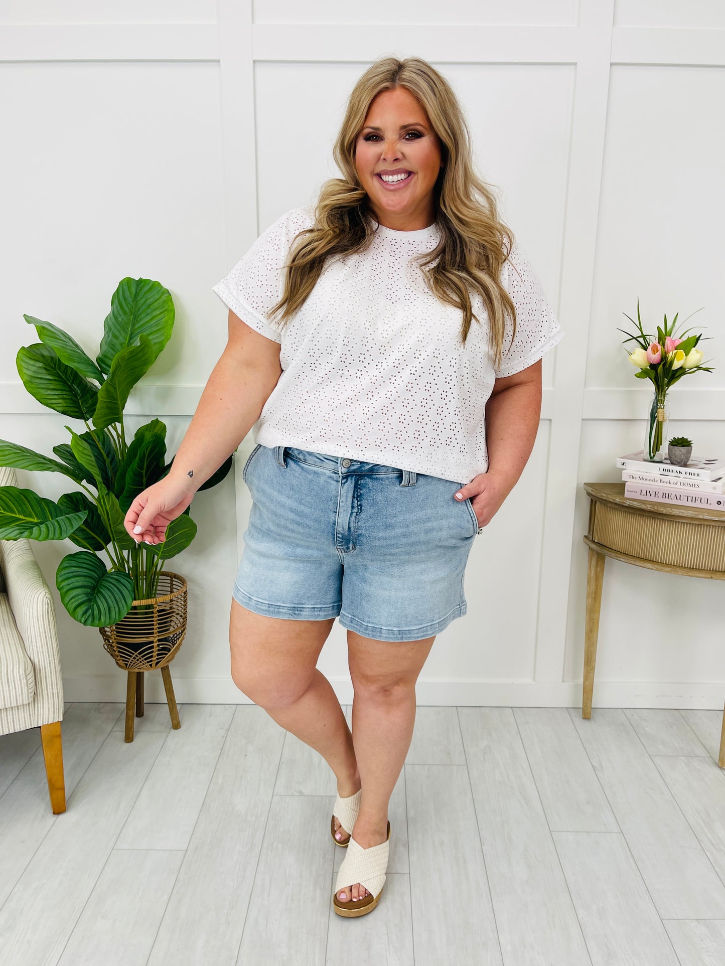 Judy Blue Classic Cutie Trouser Shorts