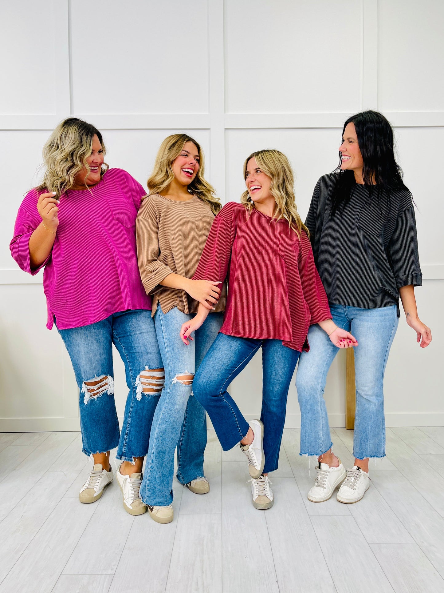 REG/CURVY Cozy Corded Top- Multiple Colors!