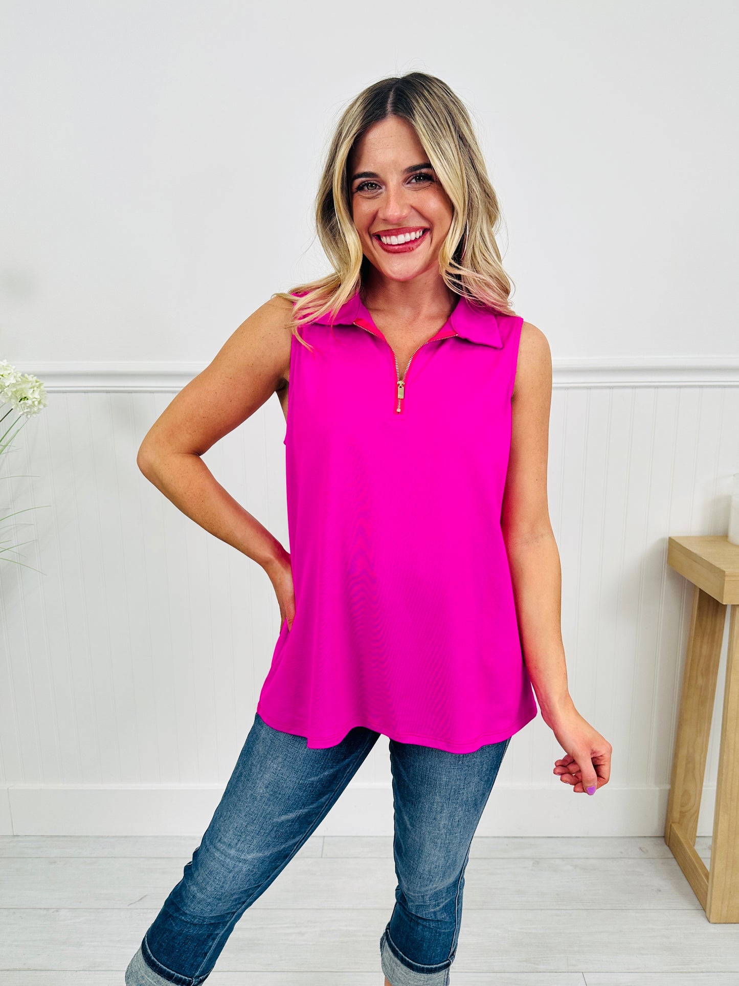 Zip Into Spring Top In Multiple Colors