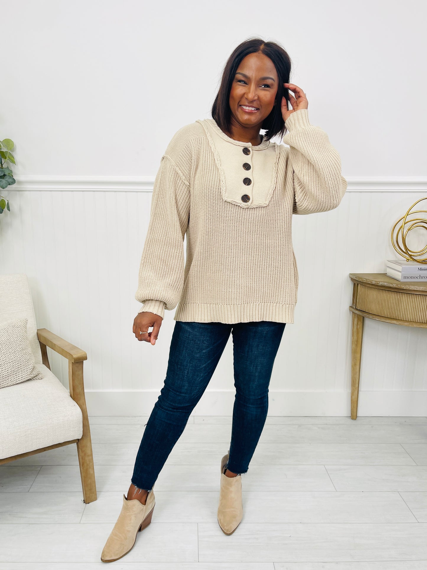 Buttoned Crush Sweater