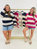 MOCO Exclusive Coastal Chic Striped Sweater- Multiple Colors!