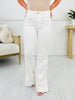 Judy Blue Something To See Side Slit Bootcut Jeans in White