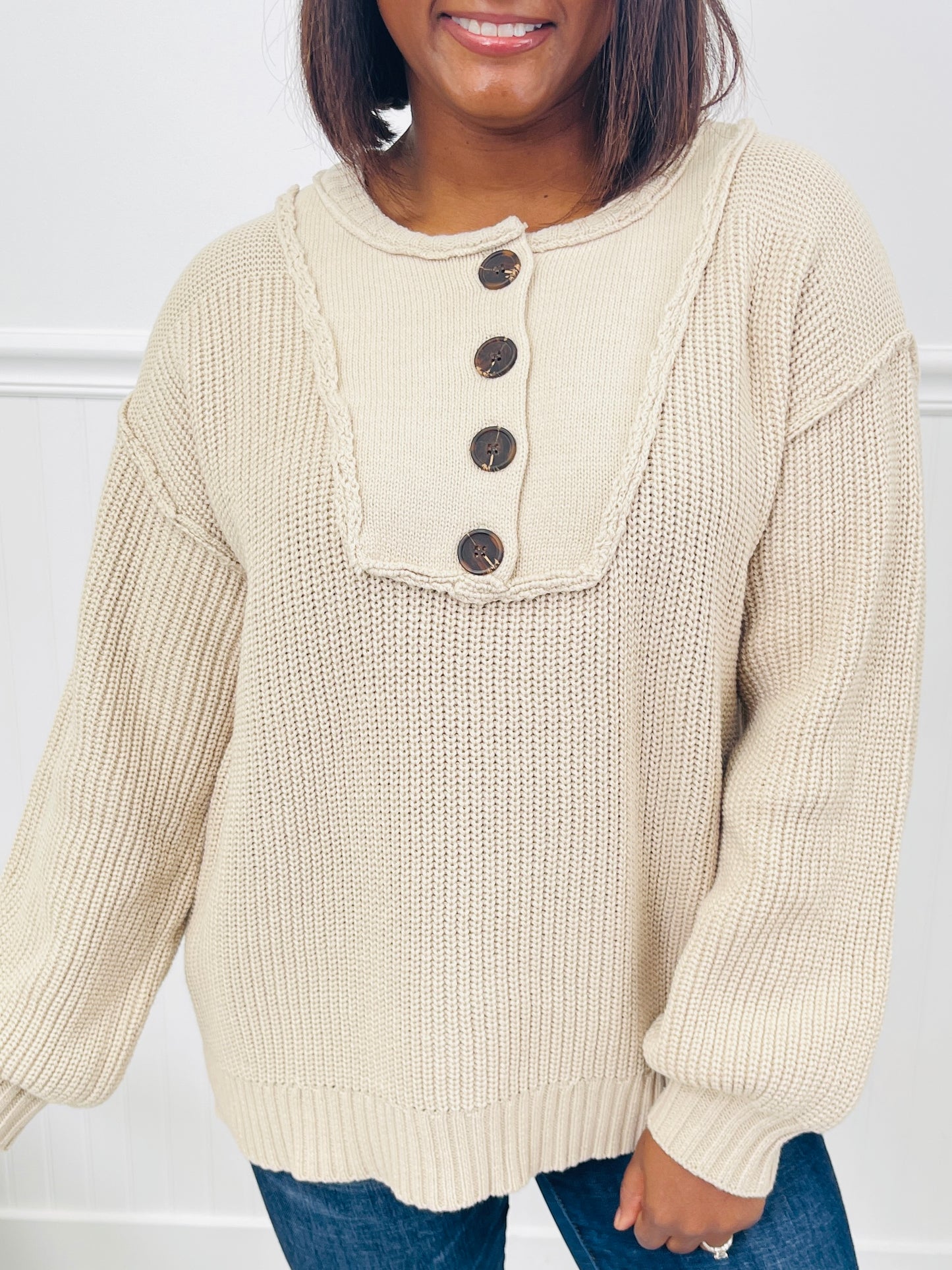 Buttoned Crush Sweater