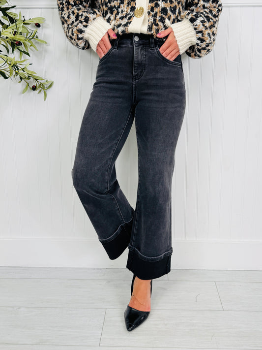 After Dark Tummy Control Cuffed Straight Jeans