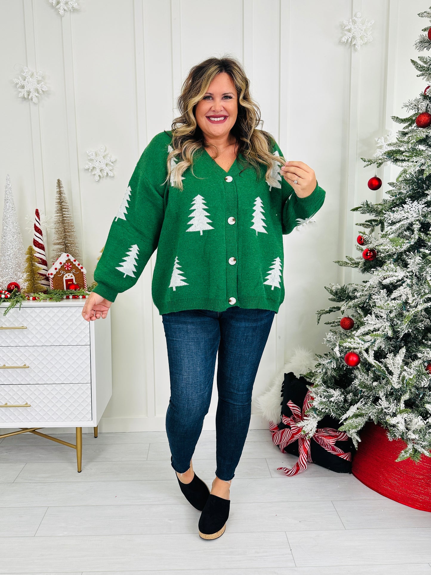 Holly Jolly Tree Cardigan