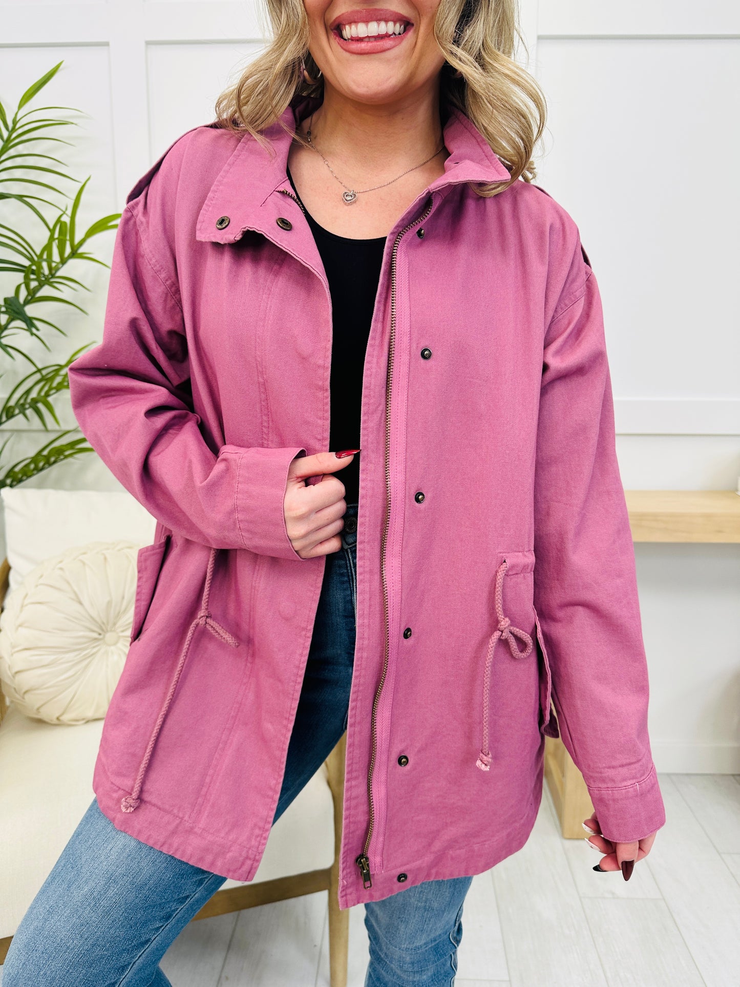 REG/CURVY Midnight Mirage Jacket In Mauve