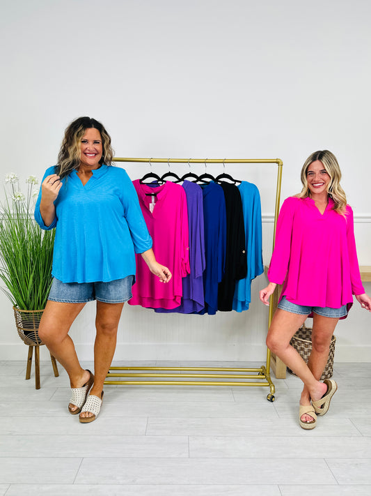 Ready on Repeat Top In Multiple Colors