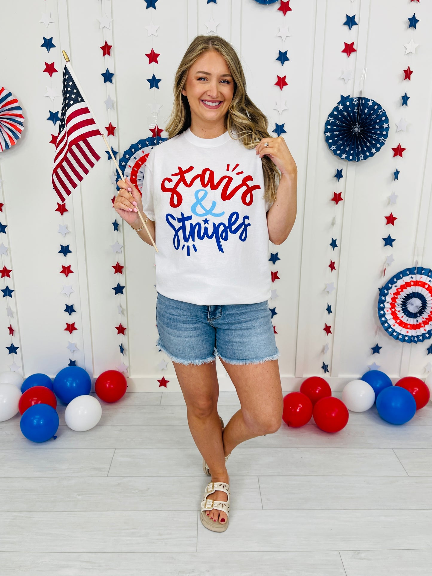 Stars And Stripes Graphic Tee