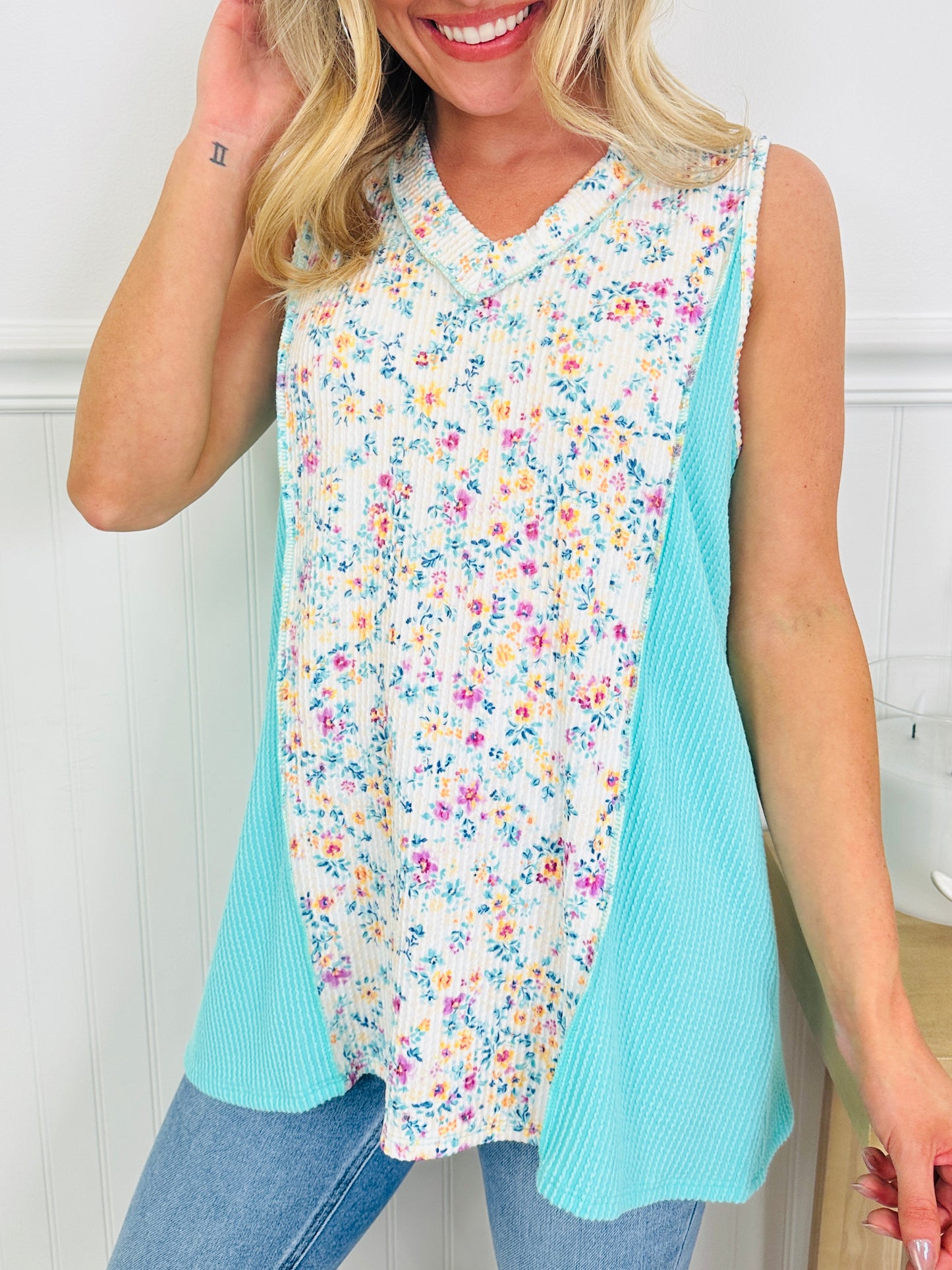 Floral Fusion Tank Top in Multiple Colors
