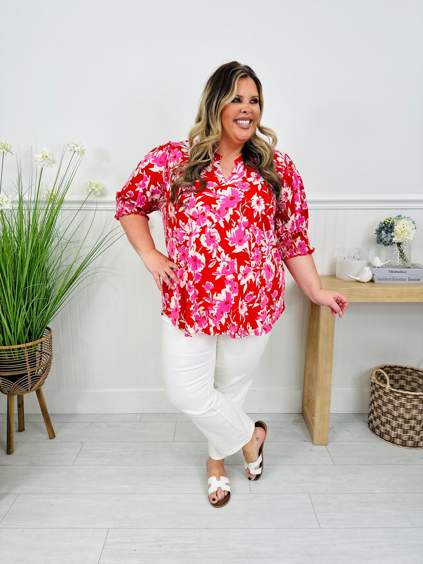 Step Into Spring Top in Kiawah Print