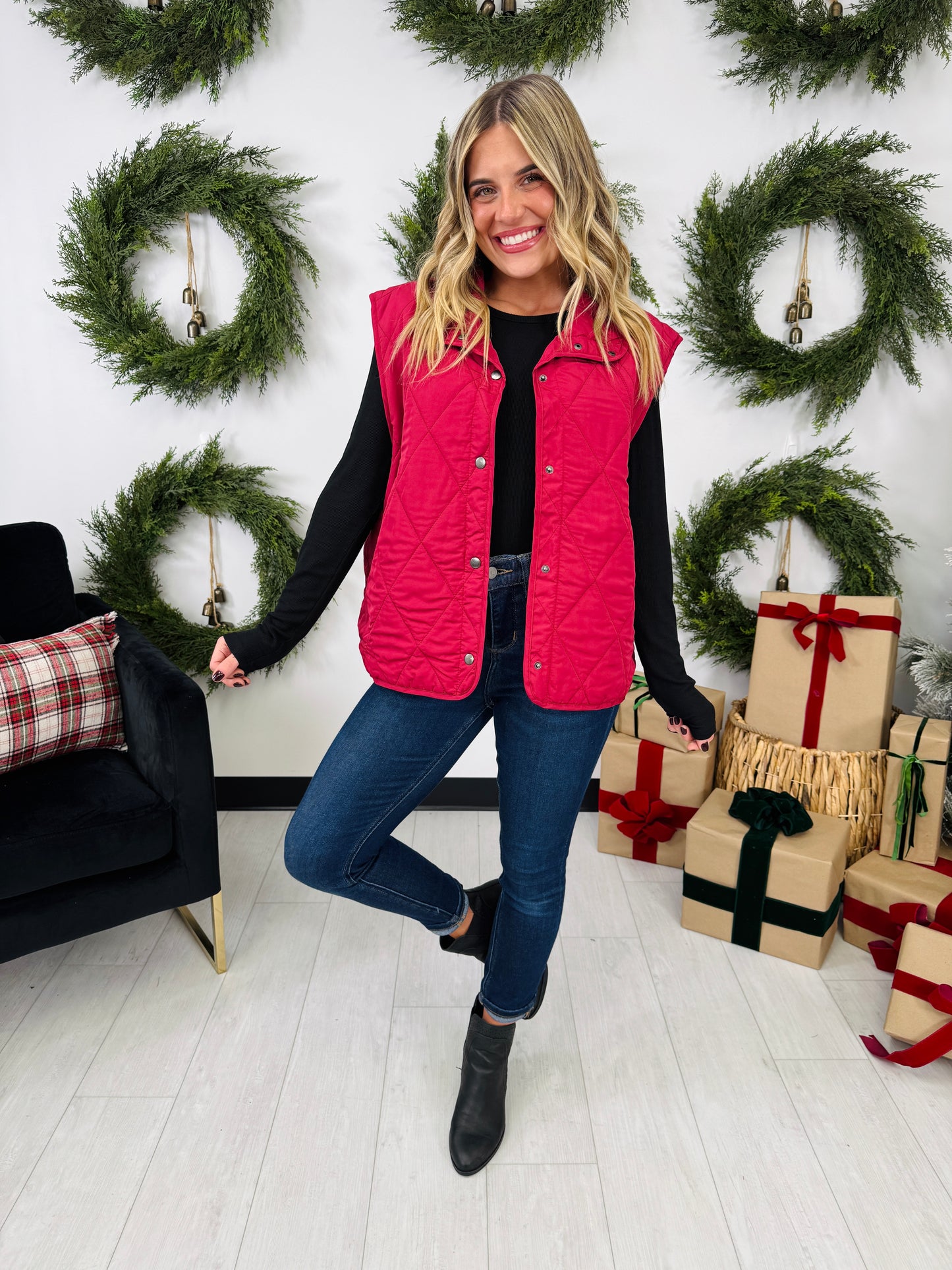 Quilted Classic Vest In Multiple Colors