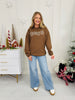 Snowy Gingerbread Graphic Crewneck Sweatshirt