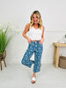 Judy Blue Daisy Daze Cropped Wide Leg Jeans