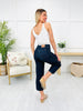 Judy Blue Braid and Boujee Cropped Wide Leg Jeans