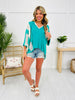 Airy Elegance Top In Jungle Green