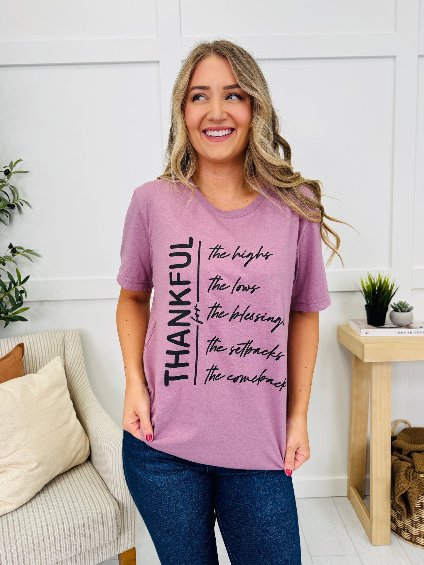 Thankful For Graphic Tee - Multiple Colors!