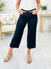 Judy Blue Braid and Boujee Cropped Wide Leg Jeans