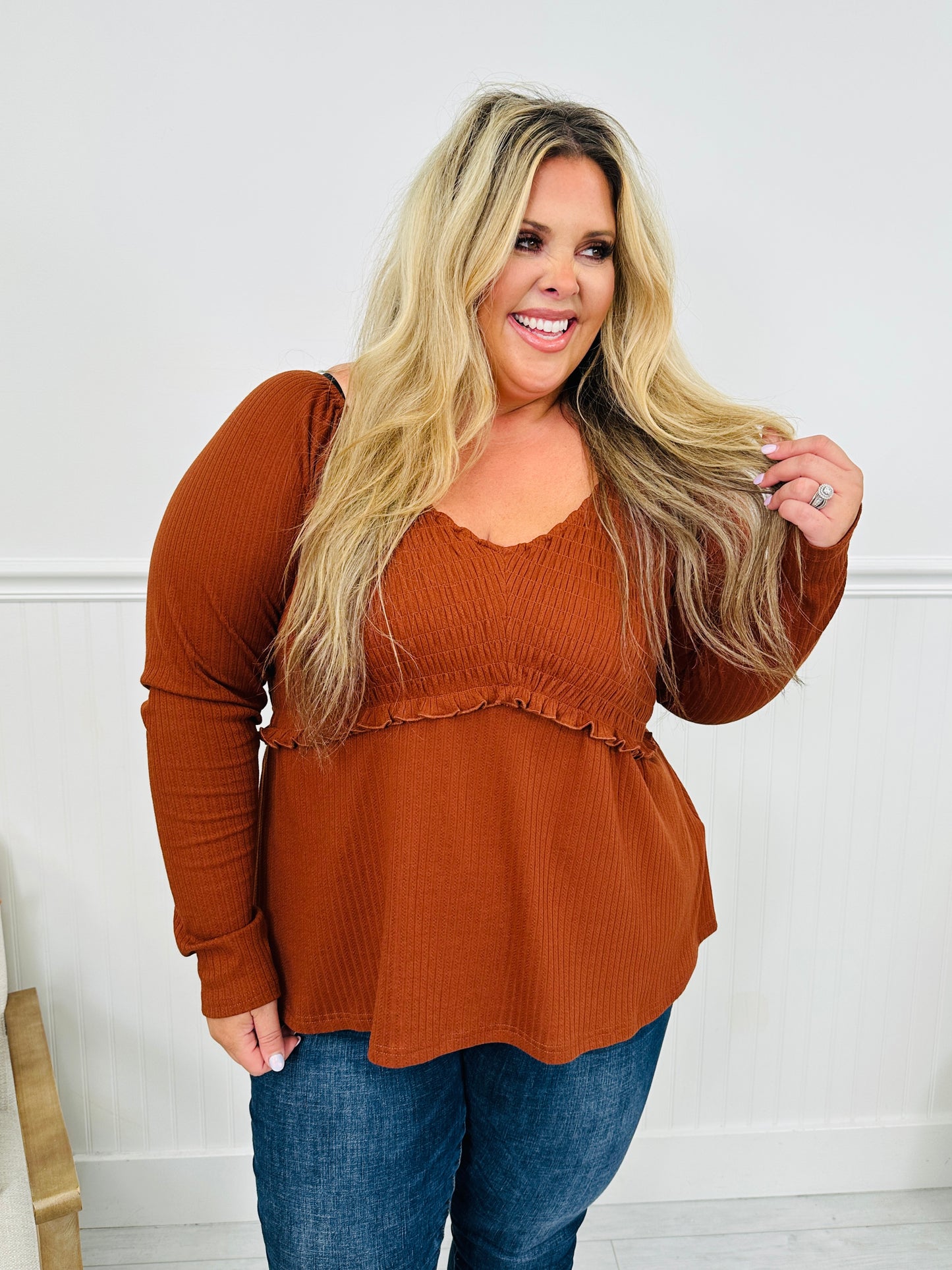 Perfectly Precious Long Sleeve Top- Multiple Colors!