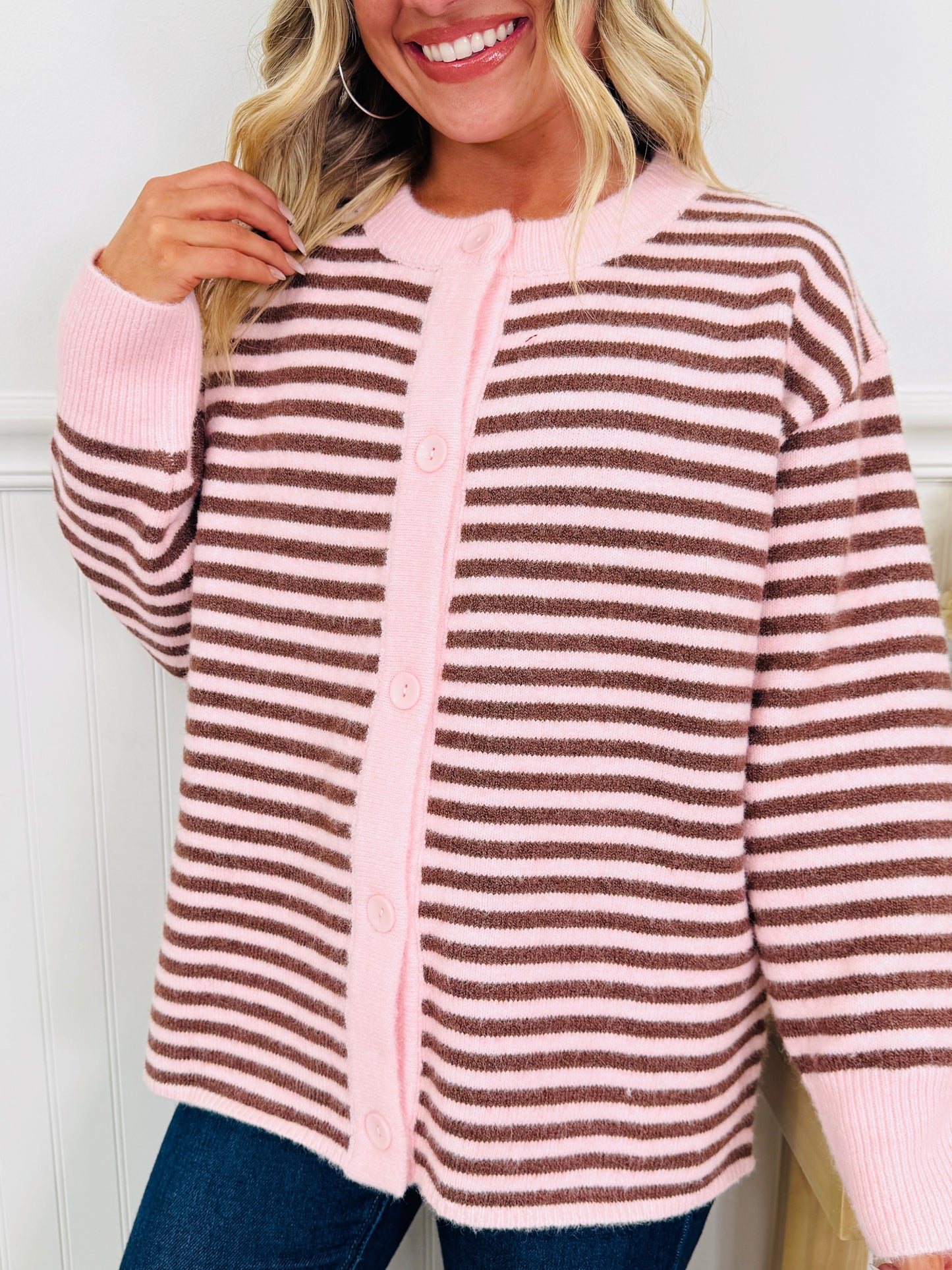 Perfectly Put Together Cardigan In Pink