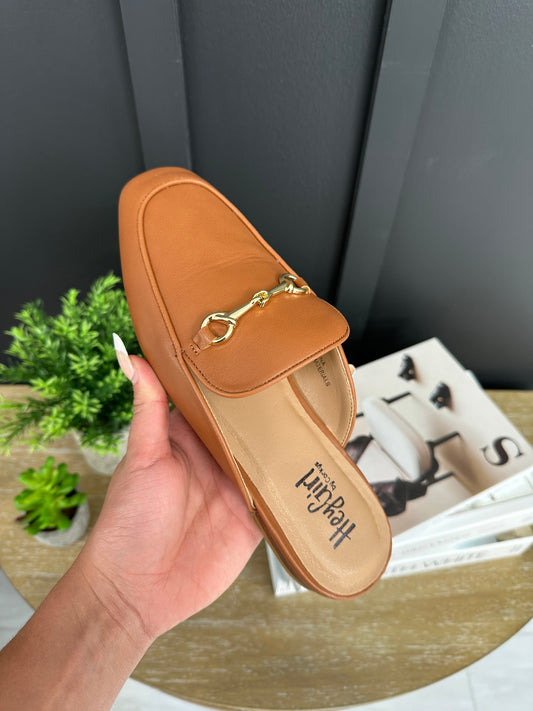 Truly Darling Mules In Cognac