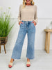 Style Standard Tummy Control Cropped Wide Leg Jeans In Multiple Inseams