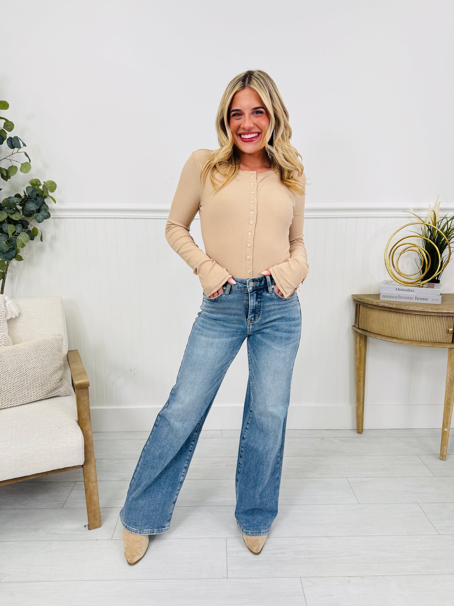 Fit Just Right Wide Leg Jeans With Tummy Control in Four Inseams
