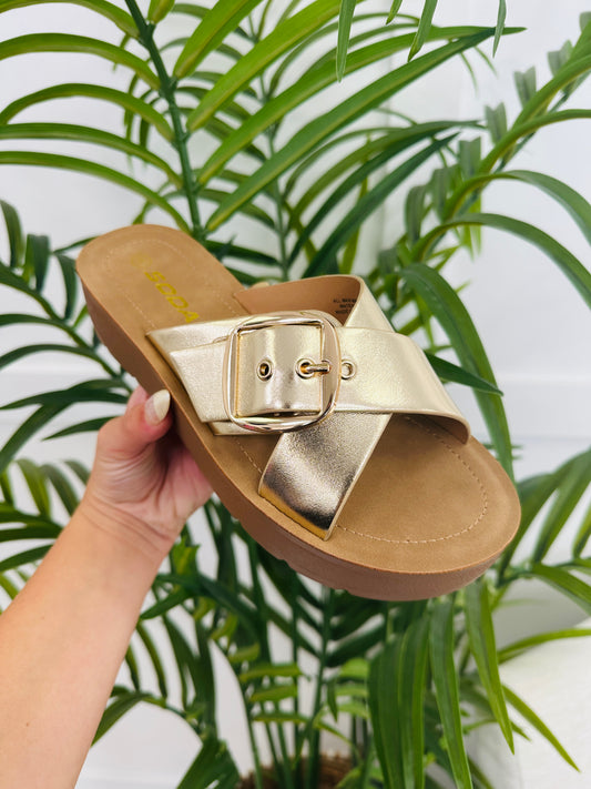 Metallic Muse Sandals
