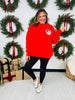 Merry Magic Mock Neck Graphic Sweatshirt