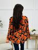 Spiced Blooms Top In Black Pumpkin